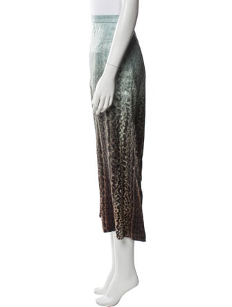 Fendi Silk Midi Length Skirt