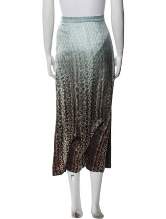 Fendi Silk Midi Length Skirt