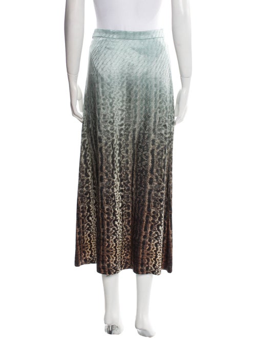 Fendi Silk Midi Length Skirt