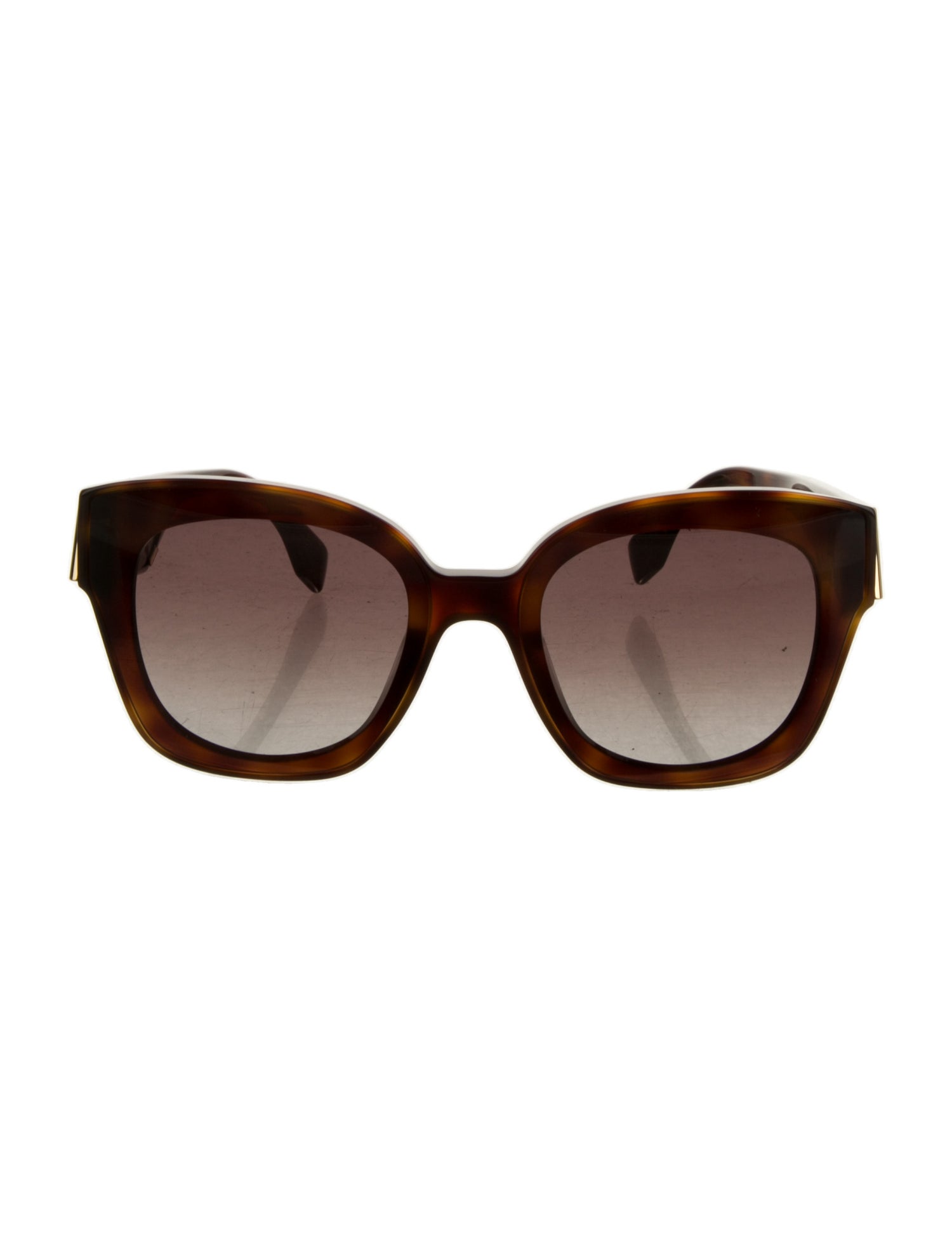 Fendi Pequin Pattern Square Sunglasses