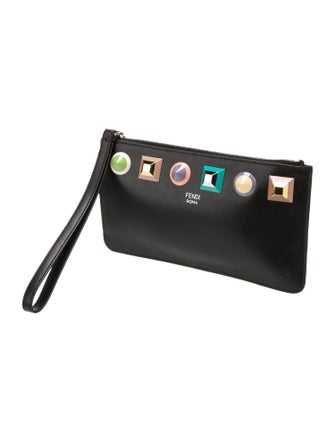 Fendi Rainbow Studs Clutch