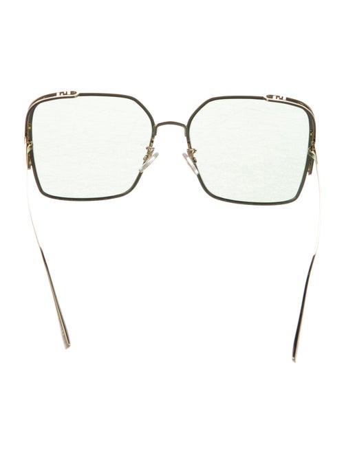 Fendi Zucca FF Logo Square Sunglasses