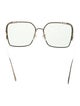 Fendi Zucca FF Logo Square Sunglasses