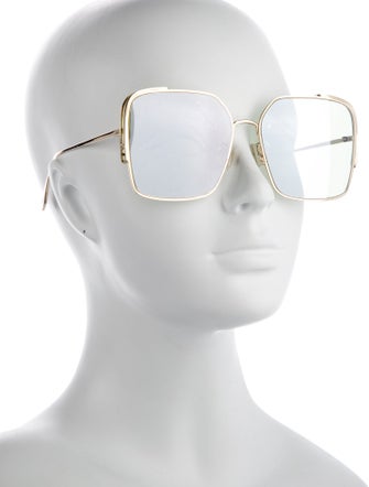 Fendi Zucca FF Logo Square Sunglasses