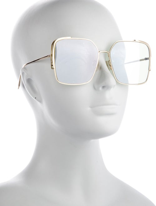 Fendi Zucca FF Logo Square Sunglasses