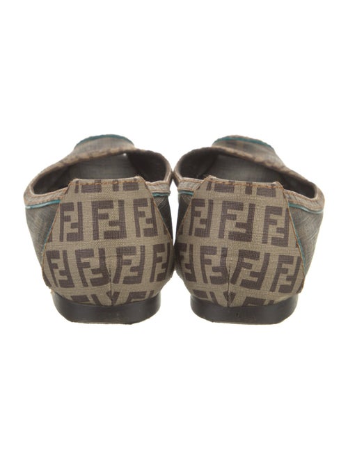 Fendi Zucca FF Logo Canvas Flats