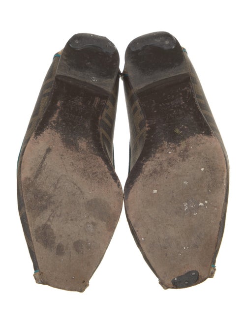 Fendi Zucca FF Logo Canvas Flats