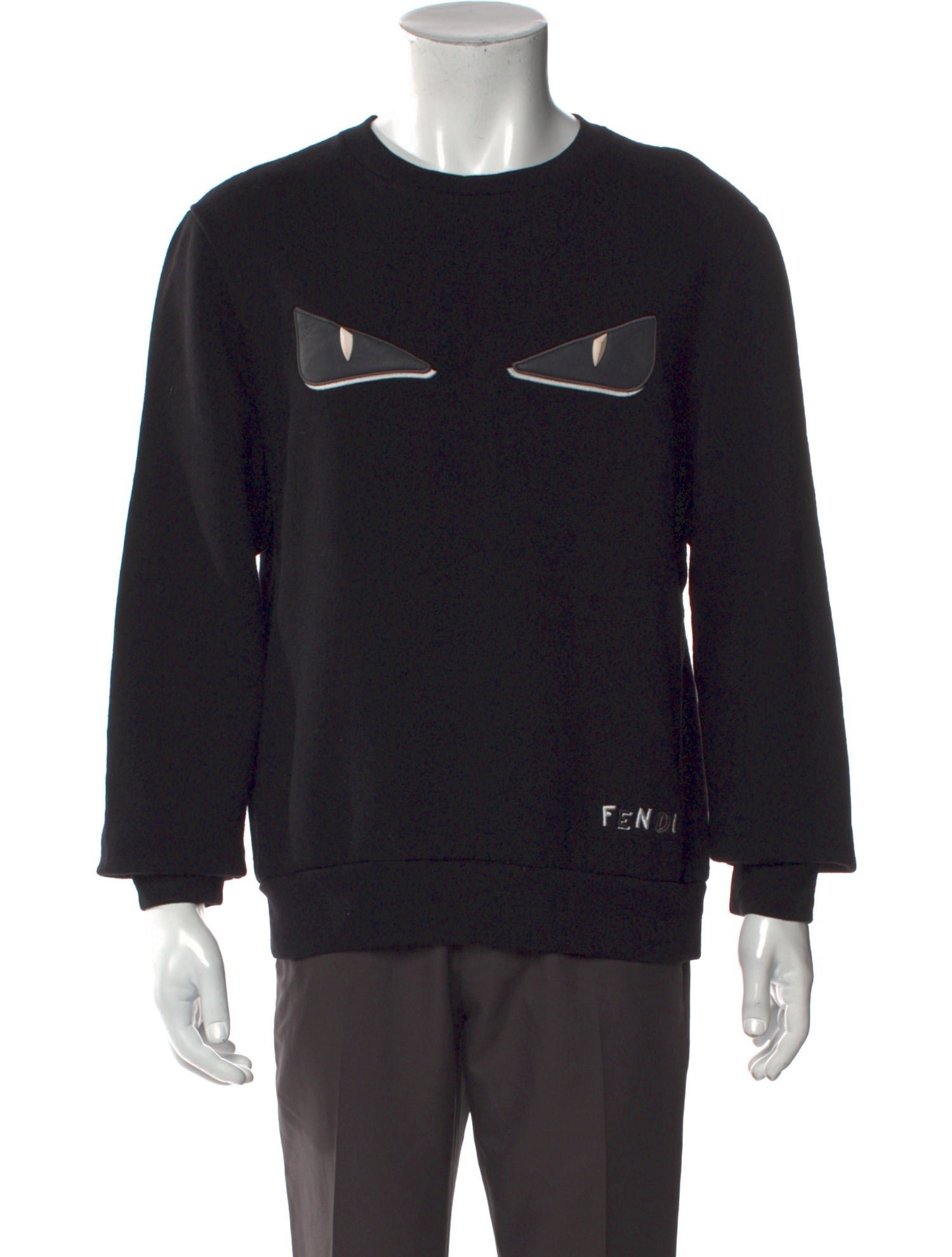 Fendi Monsters Motif Wool Sweatshirt