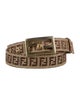 Fendi Zucca FF Logo Canvas Belt
