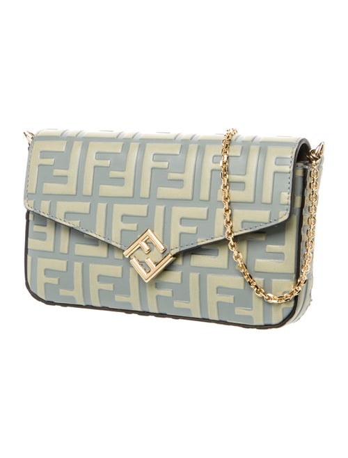Fendi Zucca FF Diamond Wallet on Chain