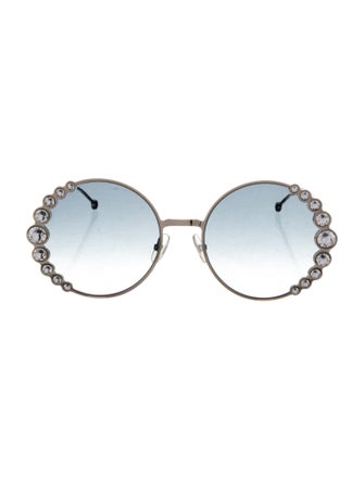 Fendi Round Gradient Sunglasses