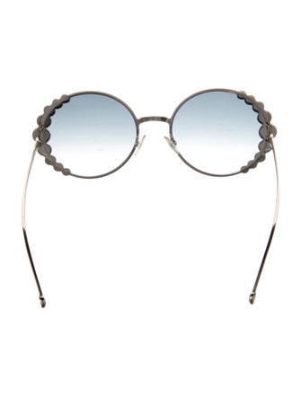 Fendi Round Gradient Sunglasses