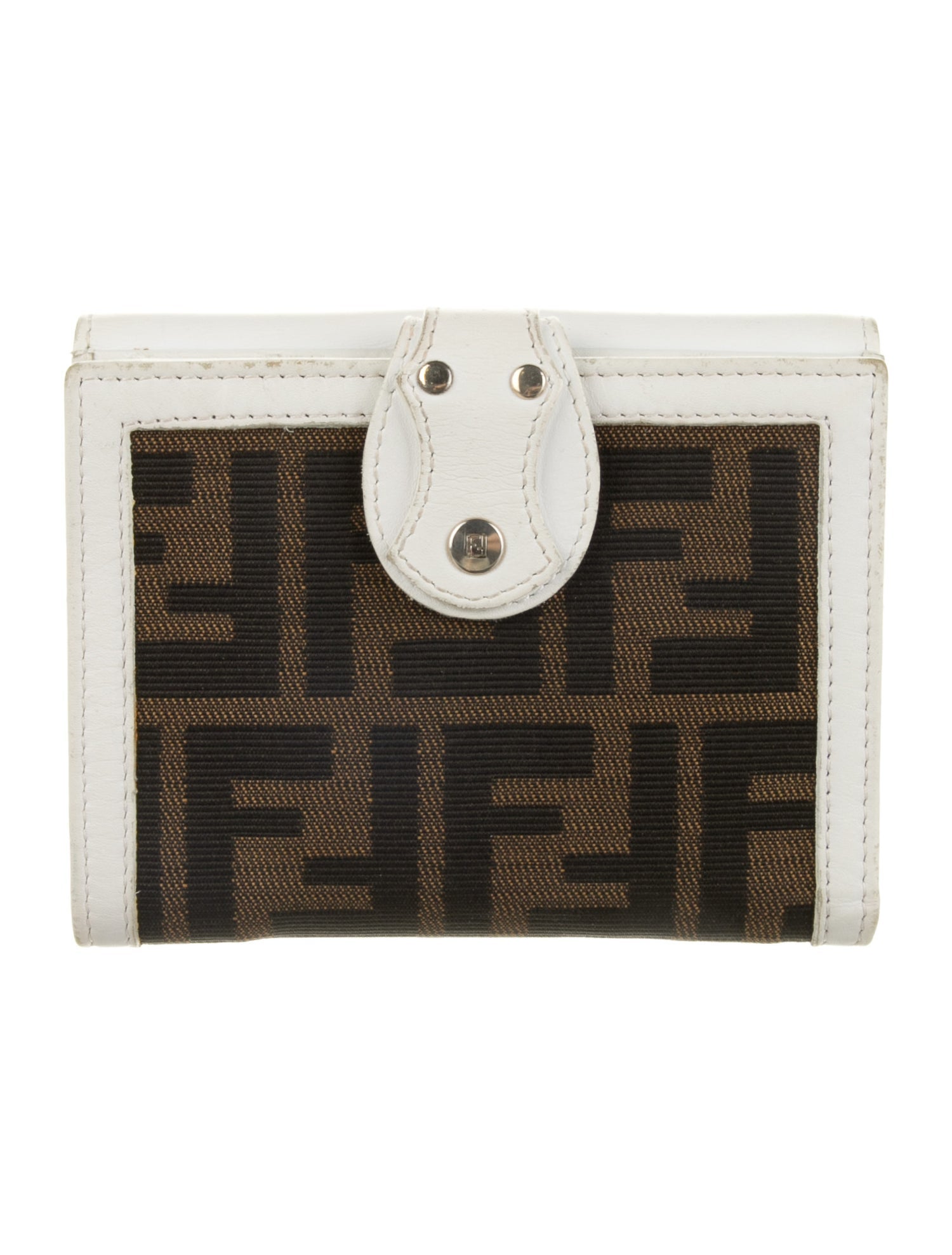 Fendi Vintage Zucca FF Logo Compact Wallet