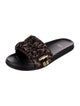 Fendi Zucca FF Logo Patterned Slides
