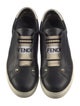 Fendi Rockstud Accents Leather Sneakers