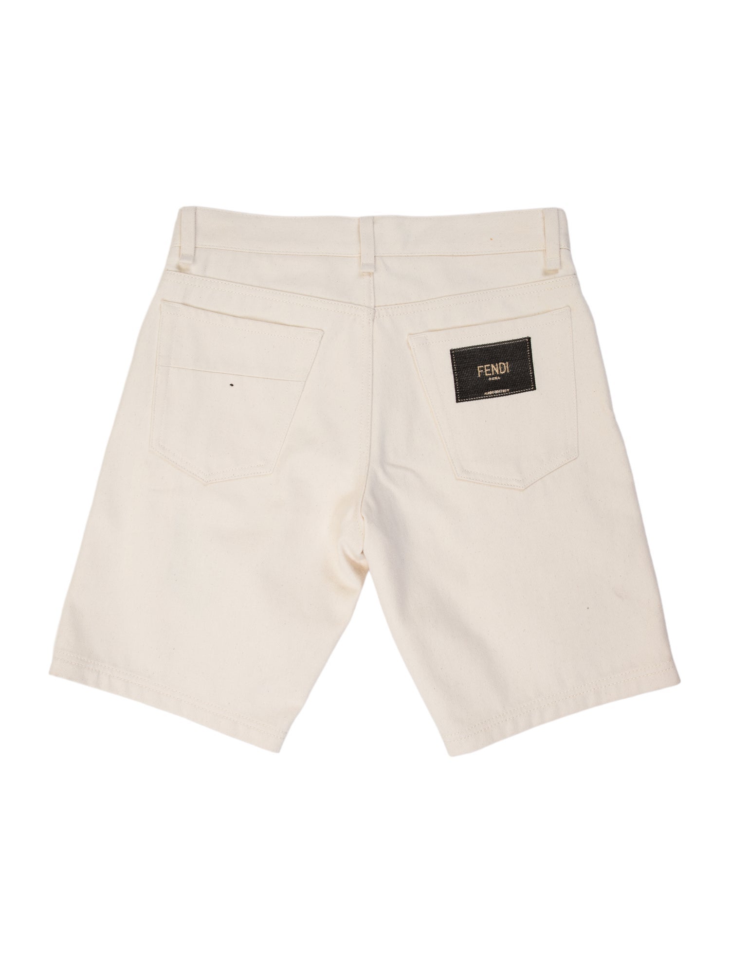 Fendi Graphic Print Denim Shorts w/ Tags