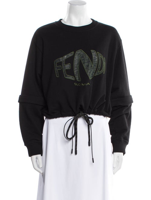 Fendi Graphic Print Crew Neck Sweatshirt