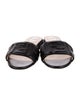Fendi Zucca FF Logo Leather Slides
