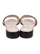 Fendi Zucca FF Logo Leather Slides