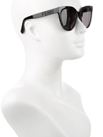 Fendi Zucca FF Logo Cat-Eye Sunglasses