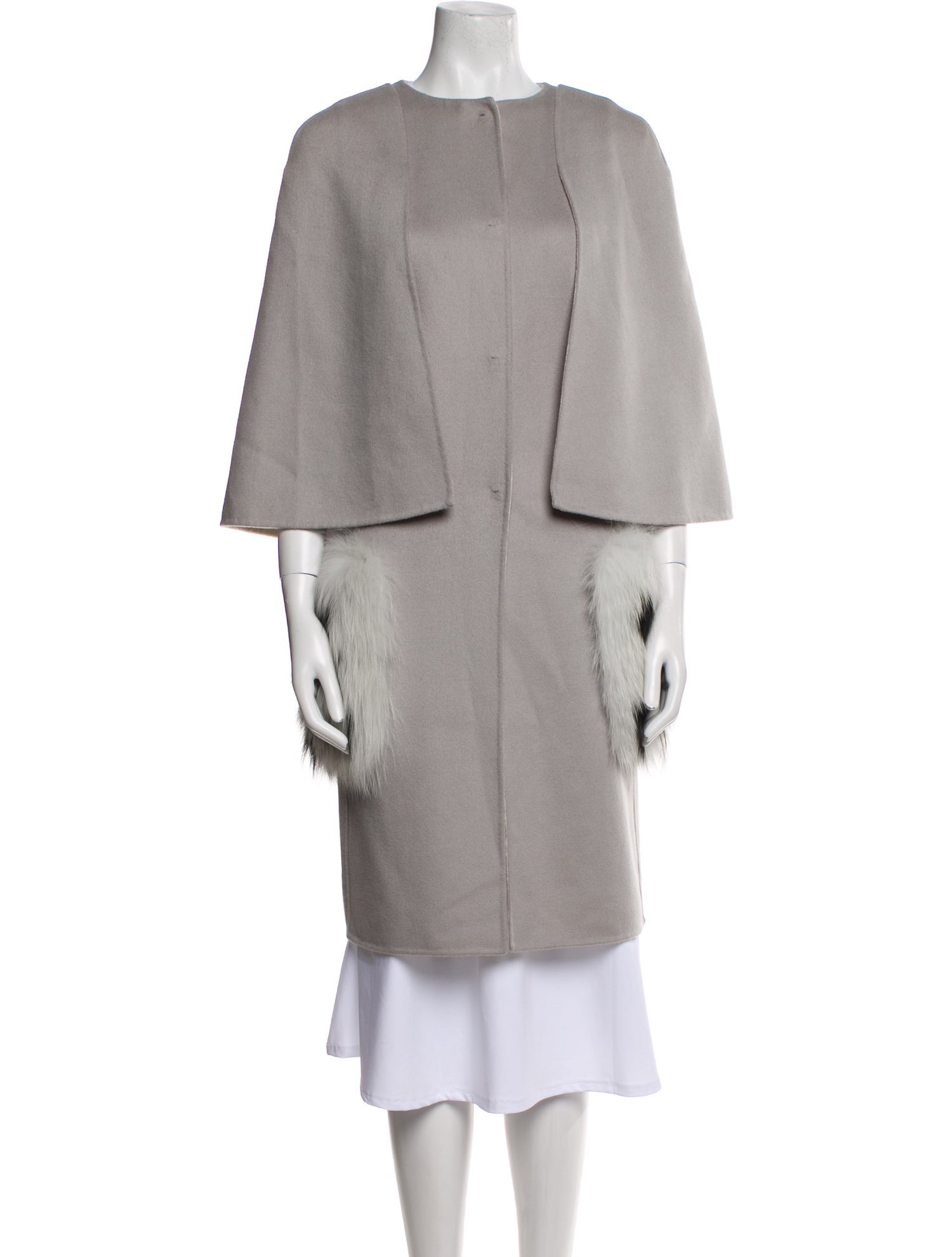 Fendi Virgin Wool Fur Coat