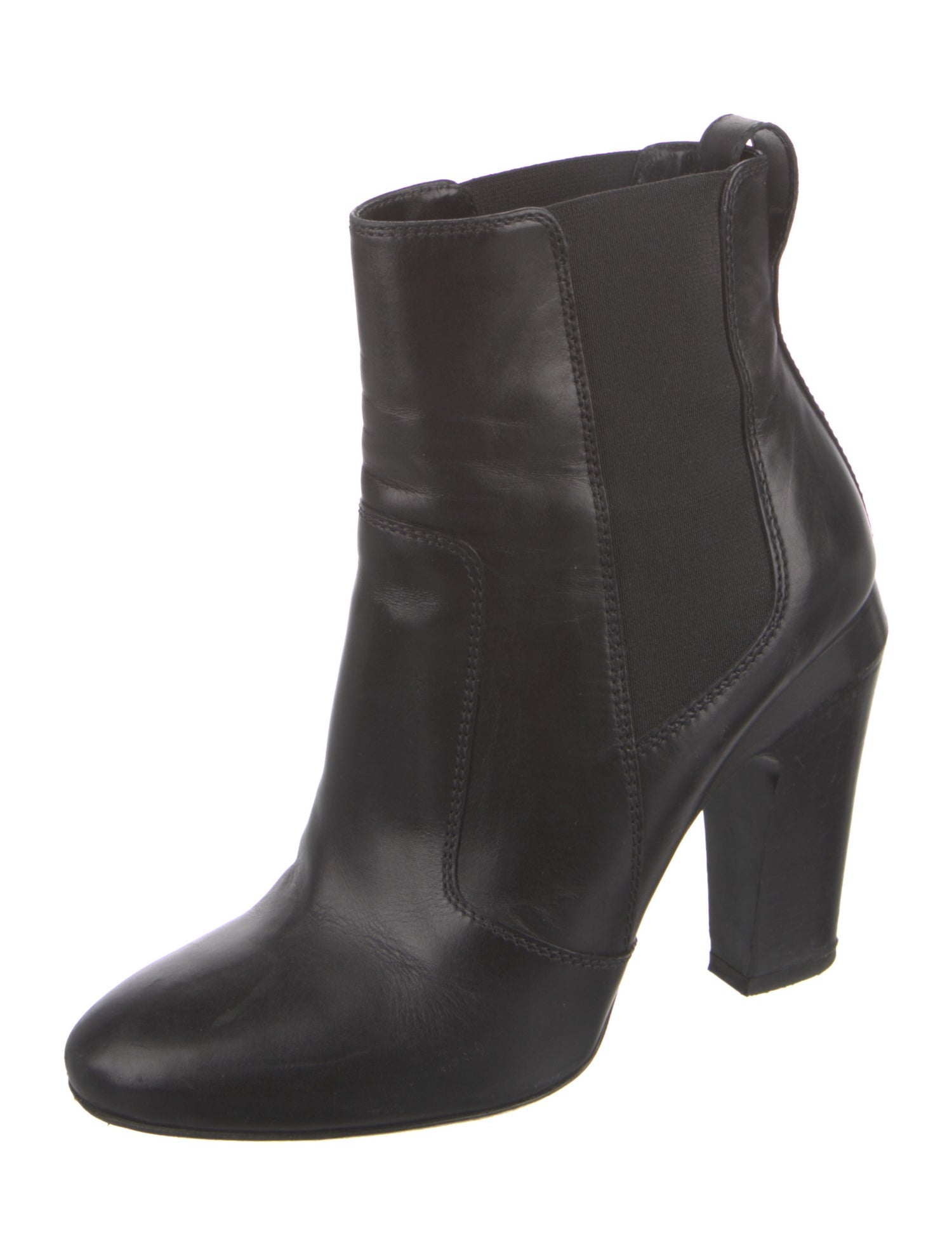 Fendi Leather Chelsea Boots