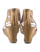 Fendi Patent Leather T-Strap Sandals