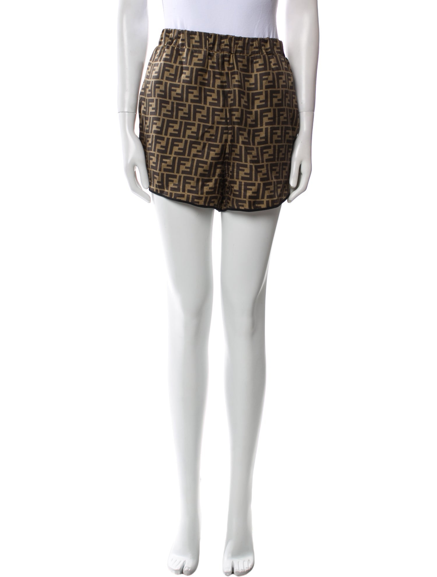 Fendi Silk Mini Shorts