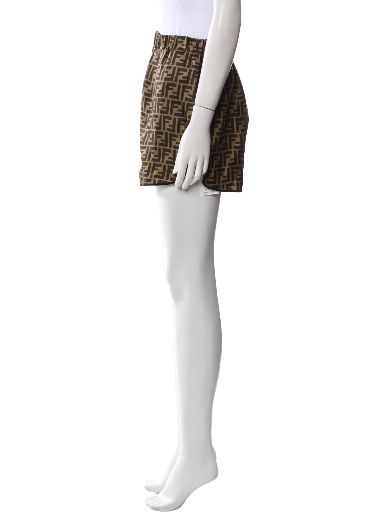 Fendi Silk Mini Shorts