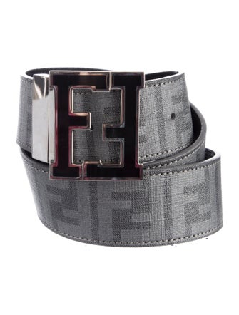 Fendi Reversible Zucca FF Logo Waist Belt