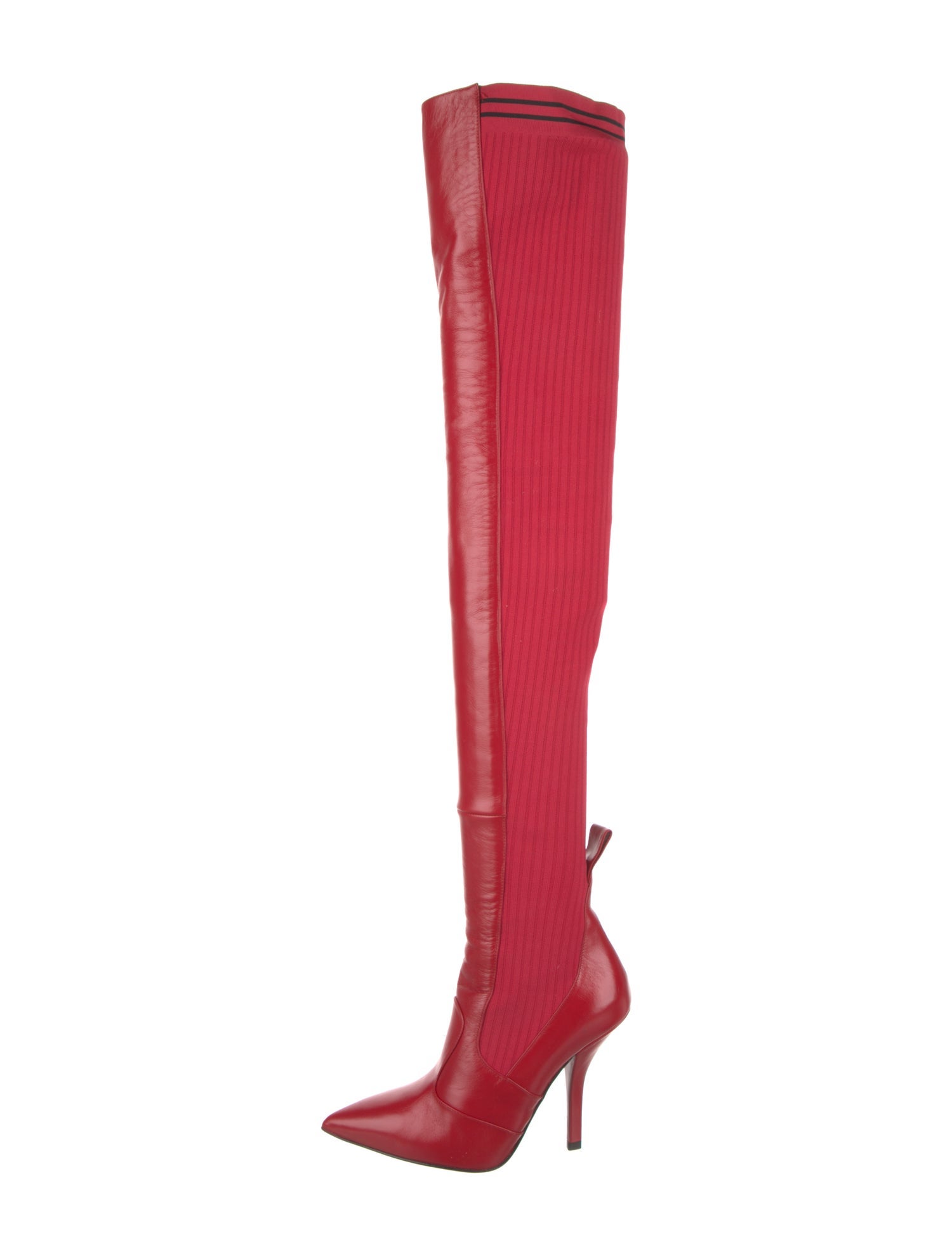 Fendi Leather Sock Boots