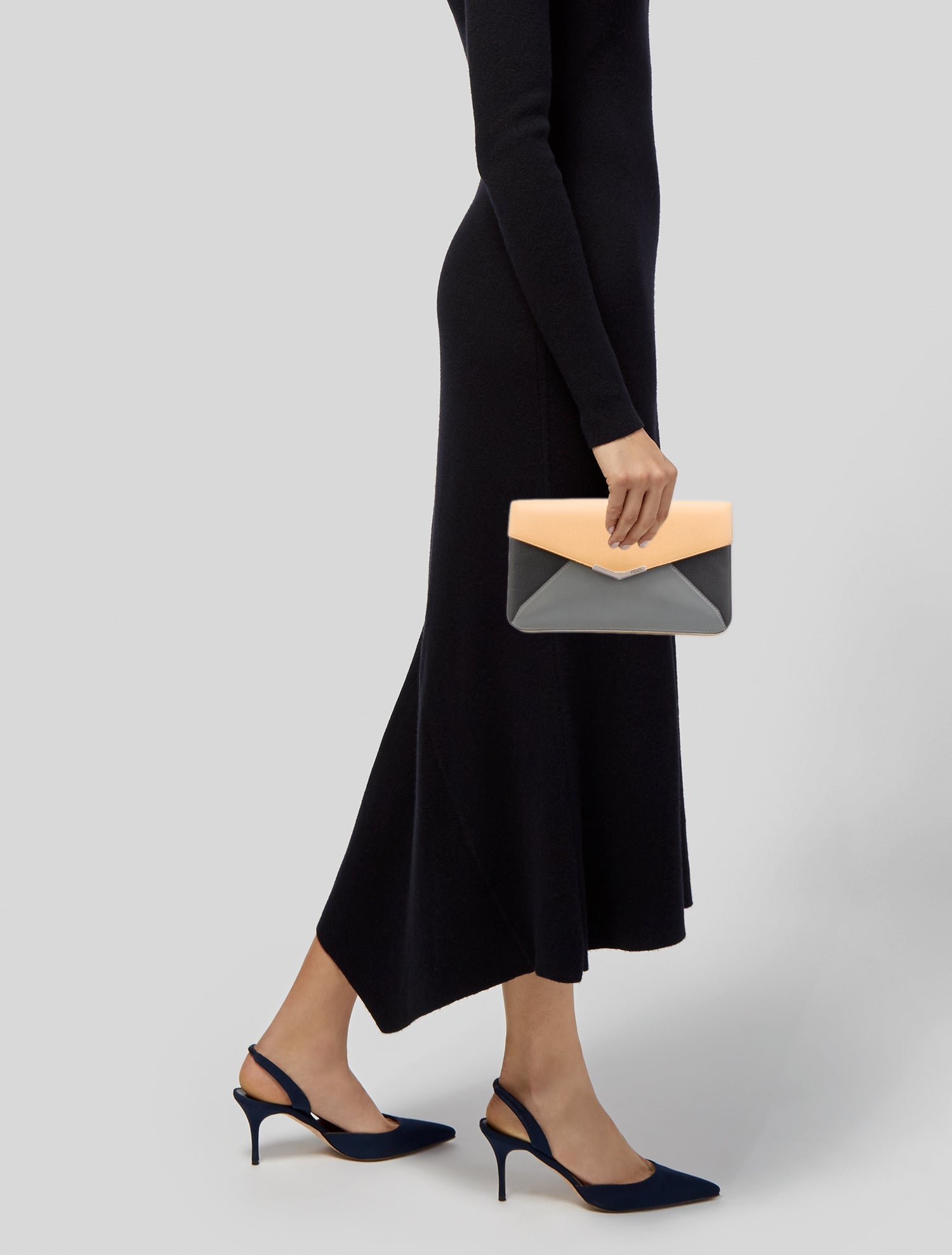 Fendi Leather Clutch