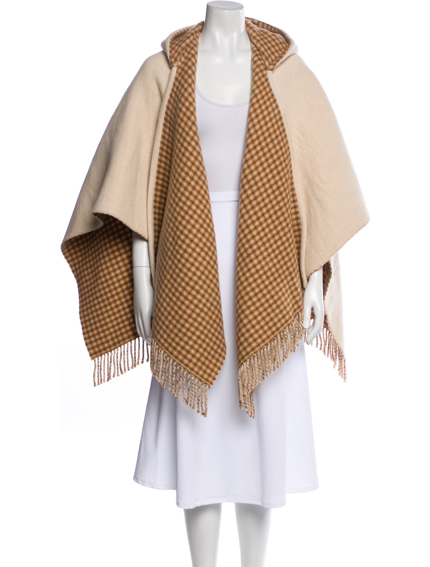 Fendi Virgin Wool Plaid Print Jacket