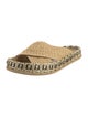 Fendi Zucca FF Logo Raffia Espadrilles