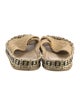 Fendi Zucca FF Logo Raffia Espadrilles