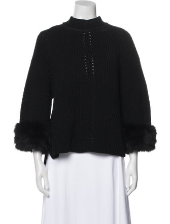 Fendi Cashmere Mock Neck Sweater