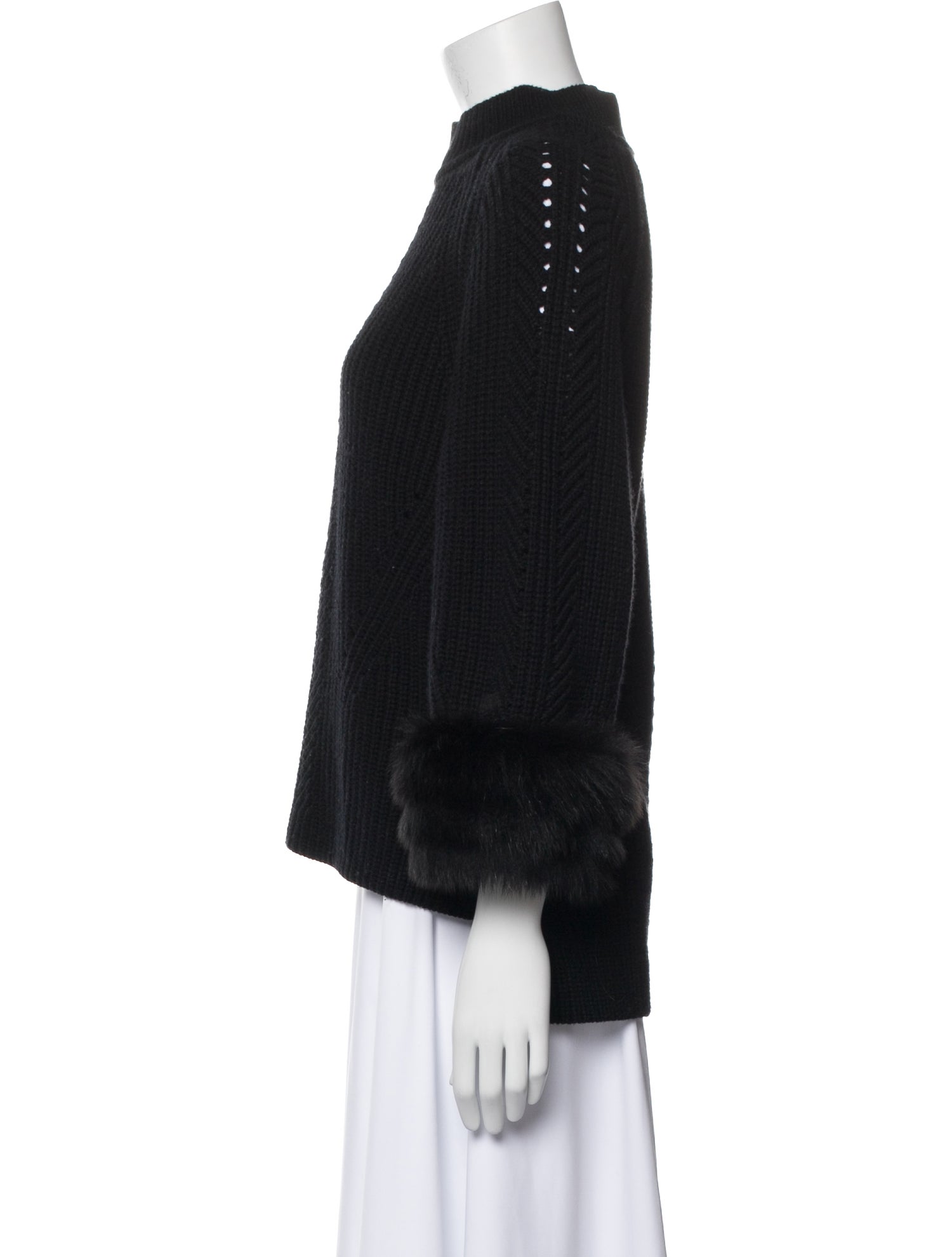Fendi Cashmere Mock Neck Sweater