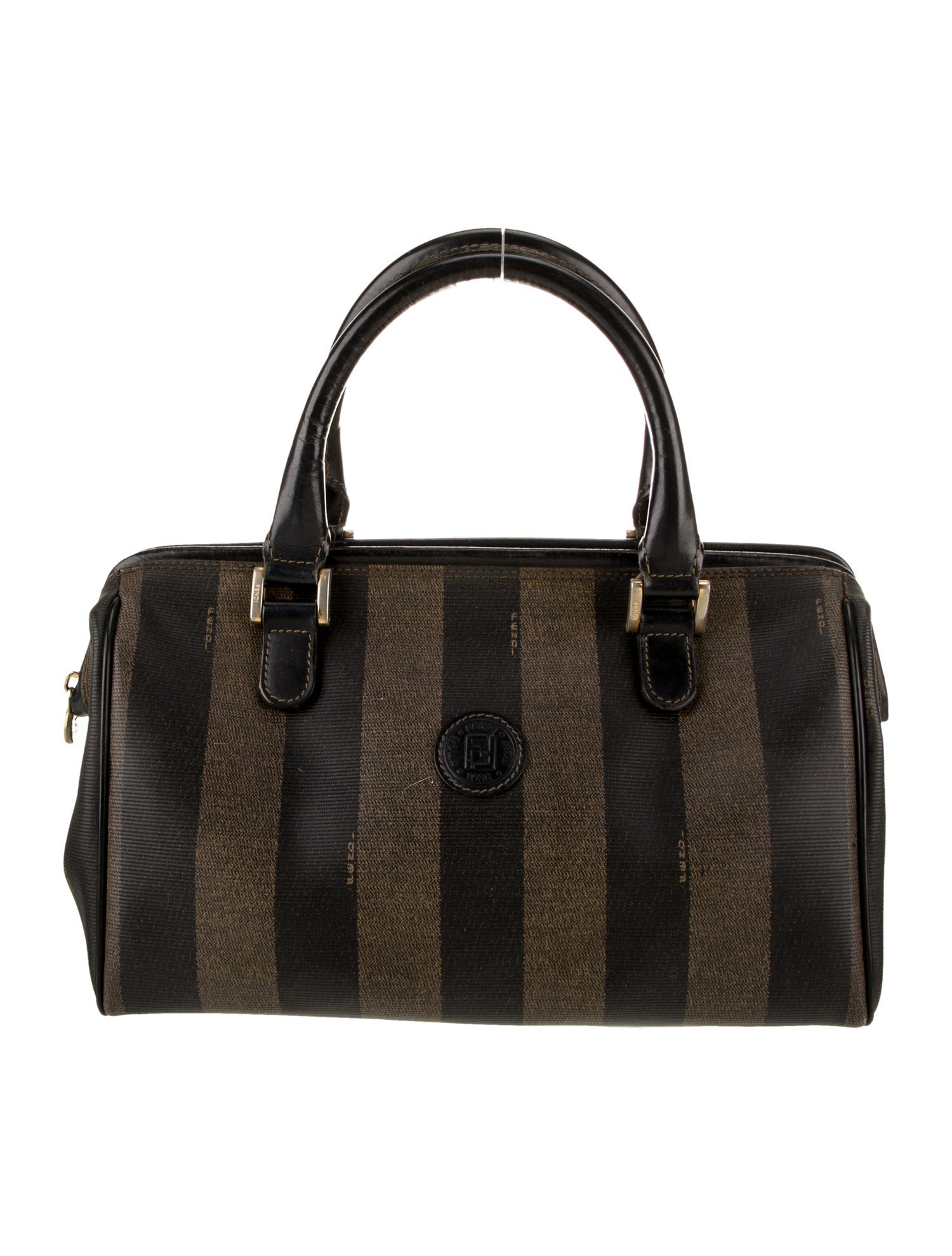 Fendi Pequin Boston Vintage