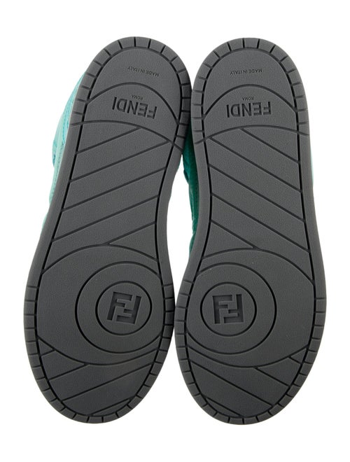 Fendi Nylon Colorblock Pattern Sneakers
