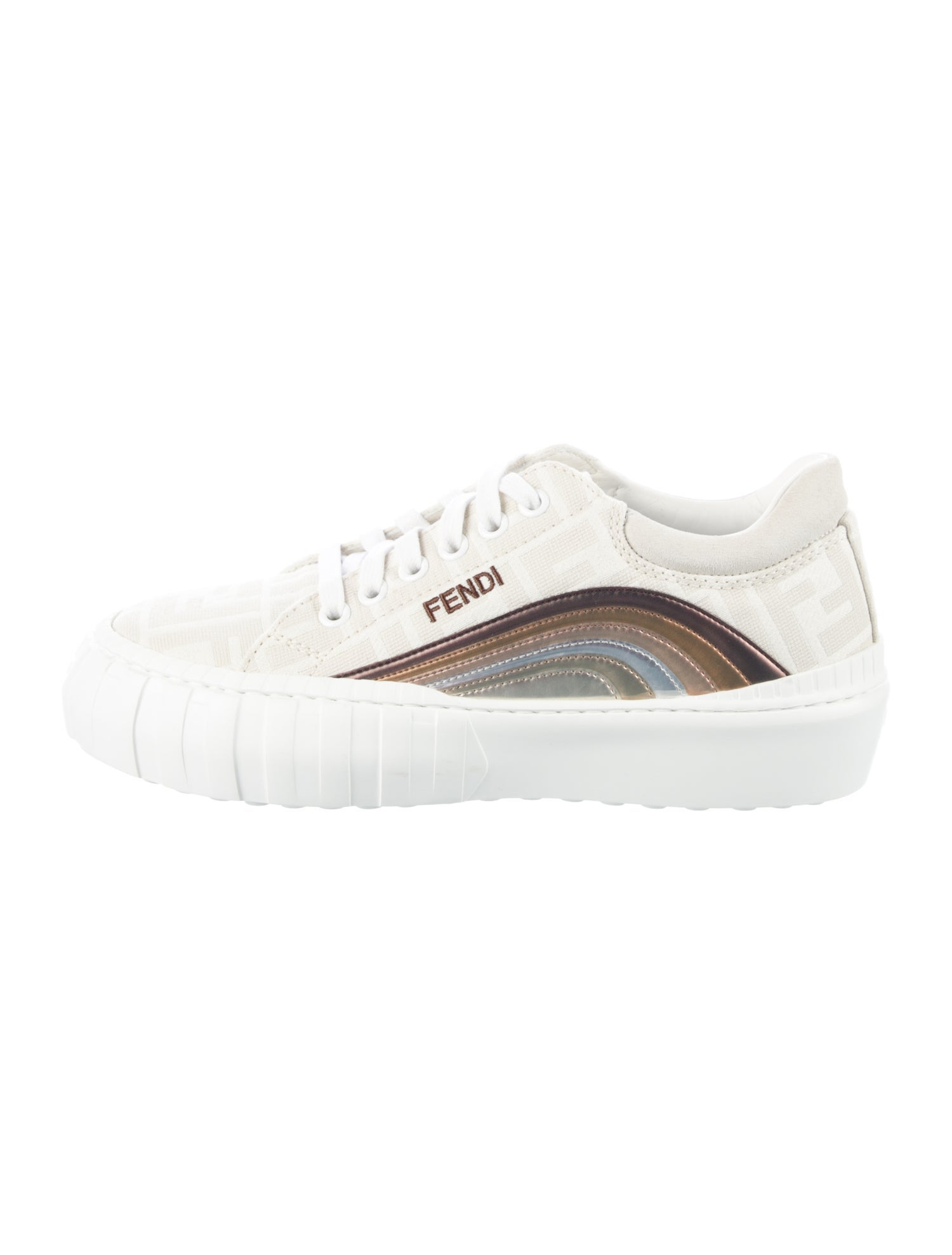 Fendi Zucca FF Logo Canvas Sneakers