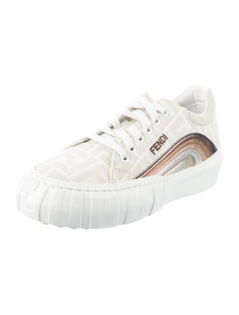 Fendi Zucca FF Logo Canvas Sneakers