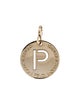 Fendi Letter 'P' Identification Charm Pendant