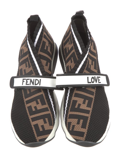 Fendi Zucca FF Logo Printed Sock Sneakers