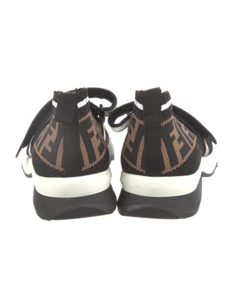 Fendi Zucca FF Logo Printed Sock Sneakers