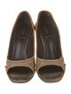 Fendi Zucca FF Logo Leather Pumps