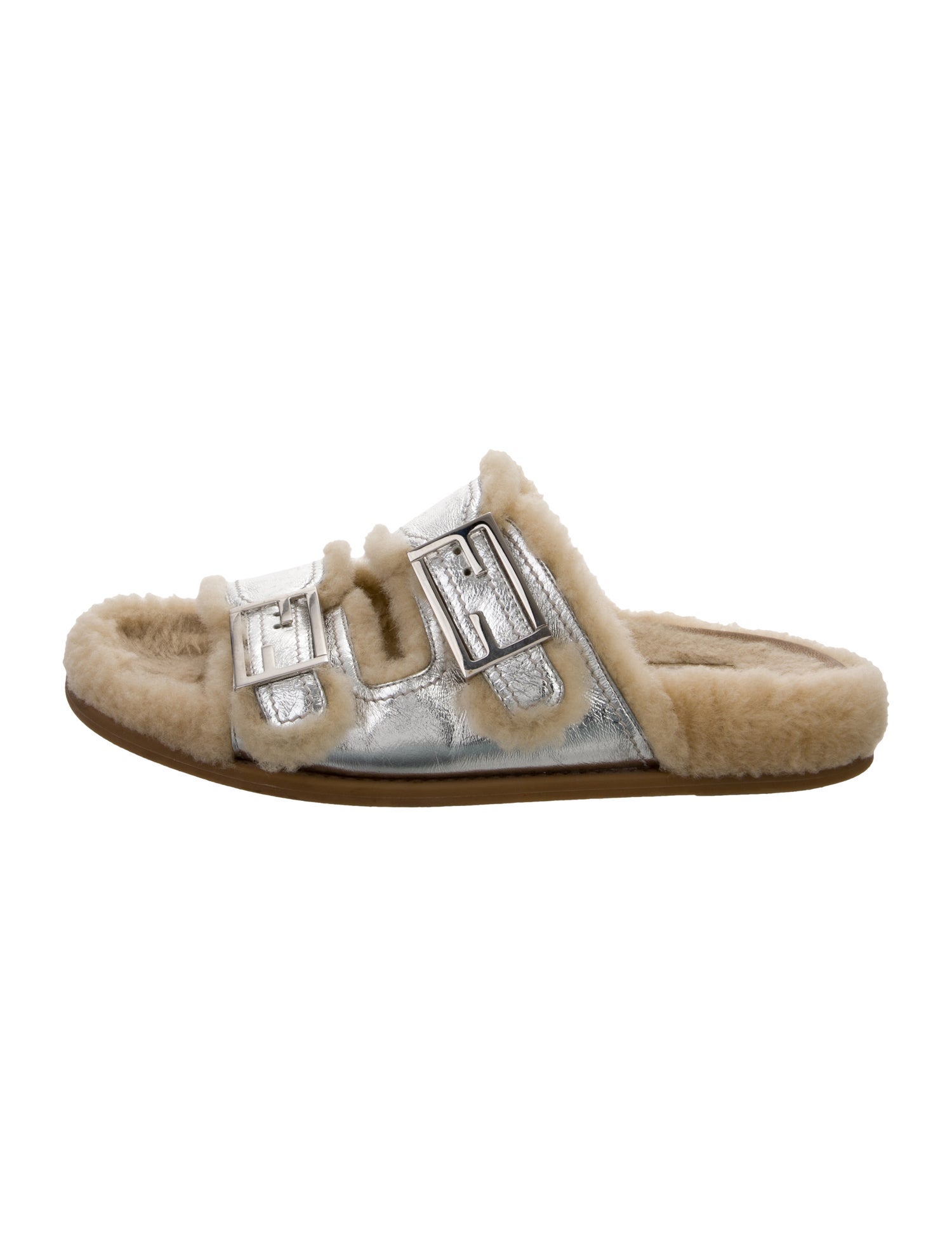 Fendi Leather Slides