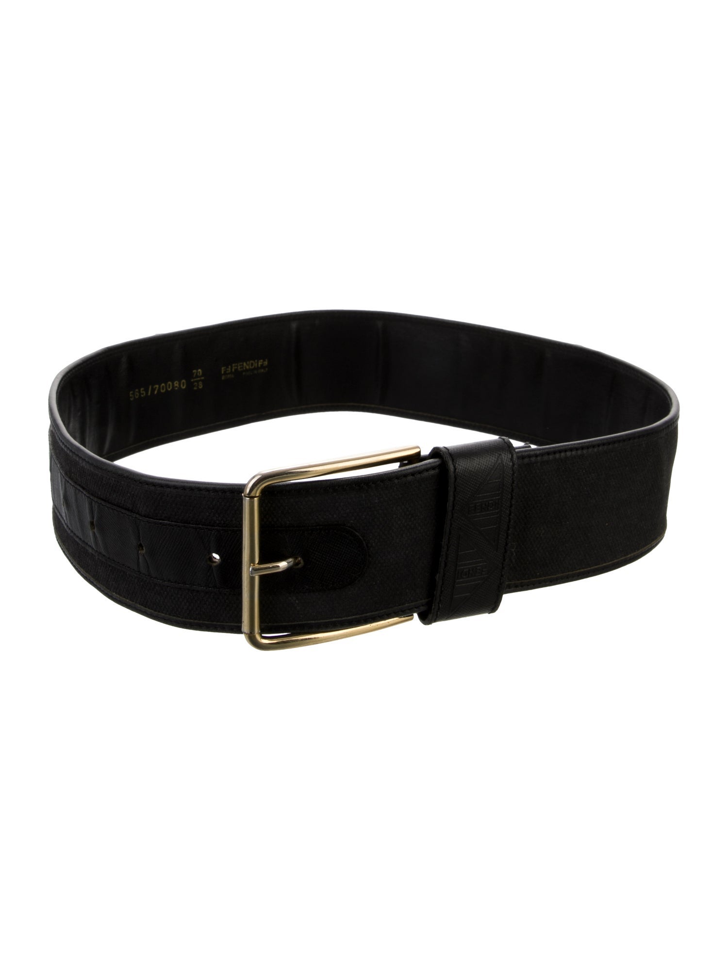 Fendi Wide Canvas Belt