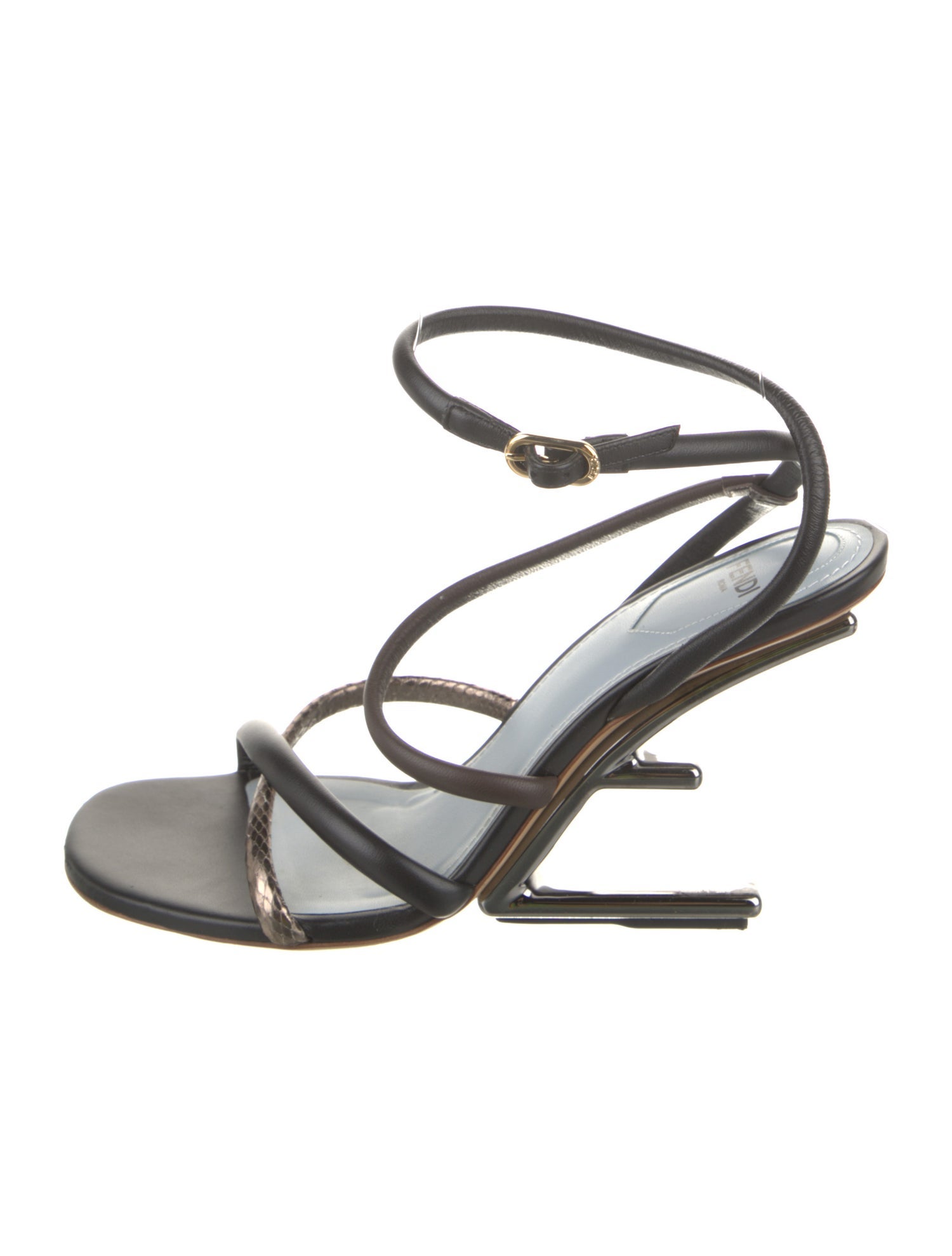 Fendi Leather Gladiator Sandals