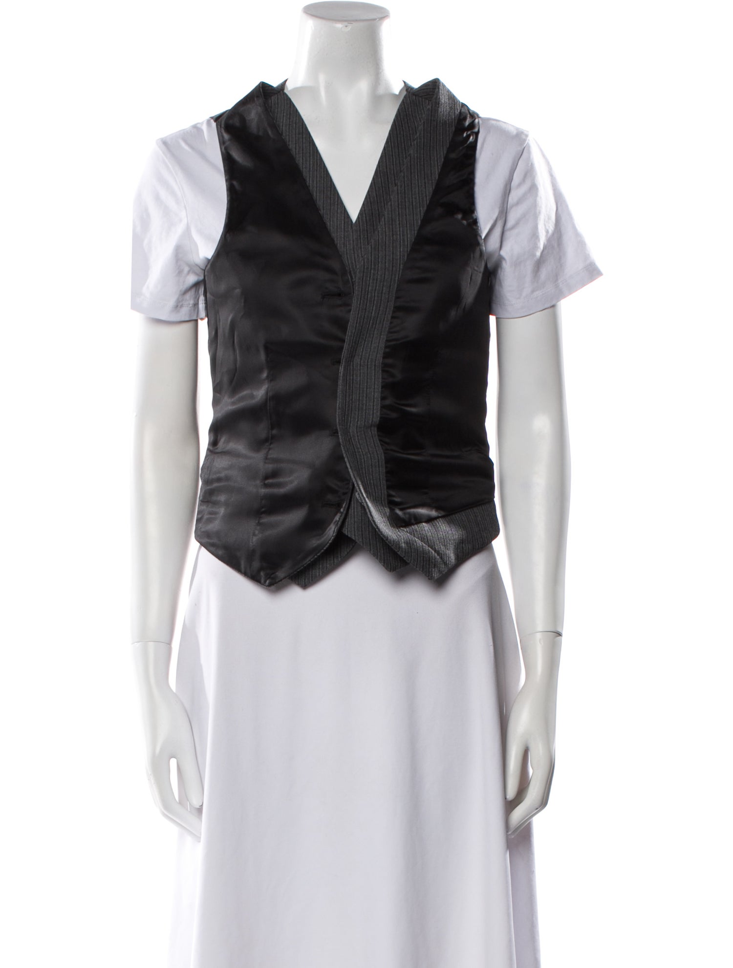 Fendi Virgin Wool Striped Vest w/ Tags