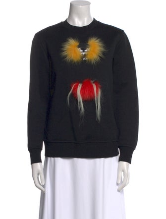 Fendi Graphic Print Crew Neck Sweatshirt